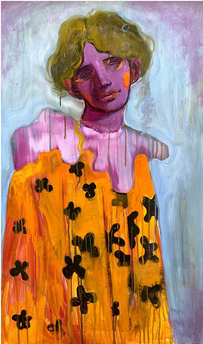 Dmitrii Filimonov contemporary artist. Selected artworks from 2020-2025. Unknown acrylic on canvas 100*60 cm 2021
