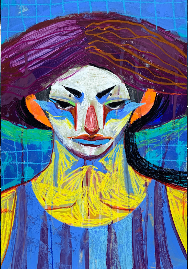 Dmitrii Filimonov contemporary artist. In the pool. Untitled