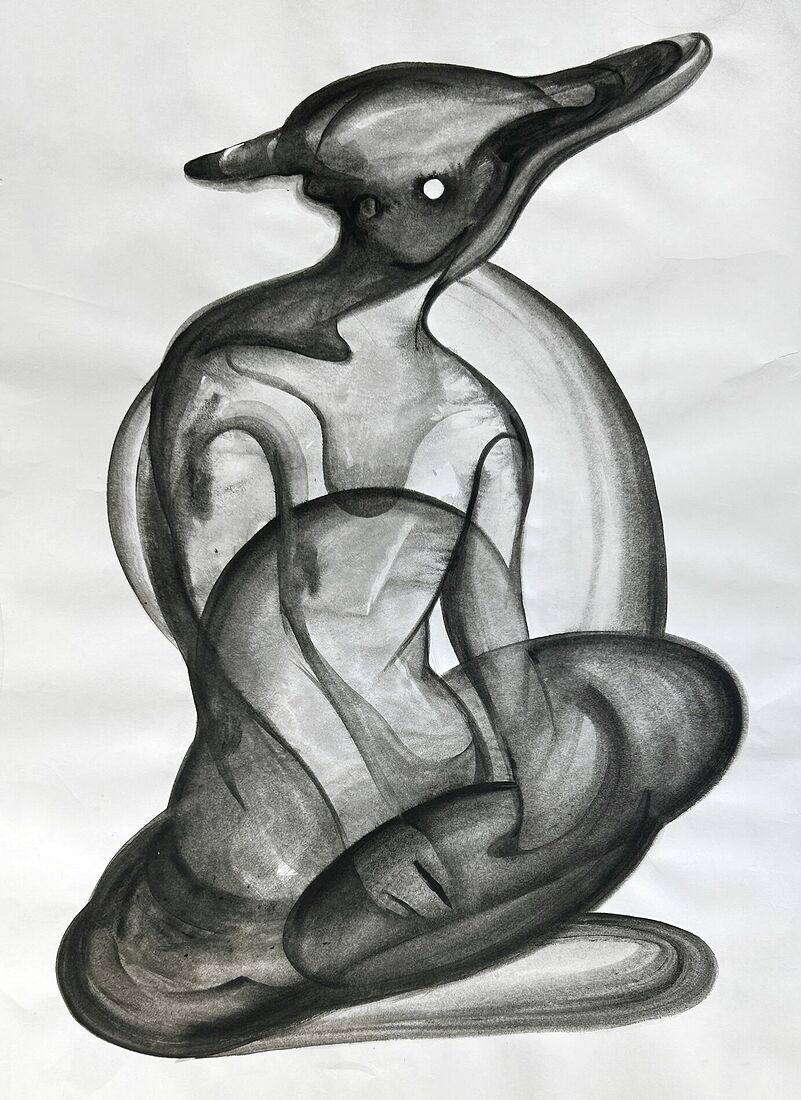 tempera on paper 70*100 cm 2025 Available for sale